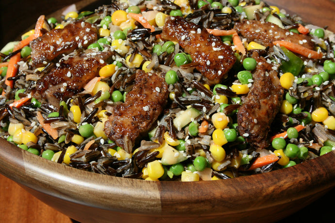 Raging Bourbon BBQ Beef & Wild Rice Salad