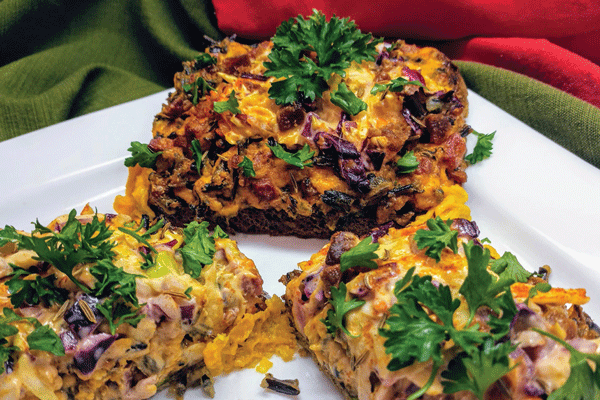 Smoky Wild Rice Reuben Tartines