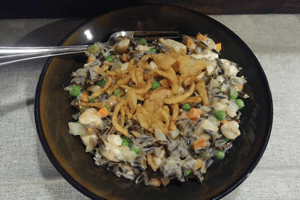 Chicken & Wild Rice Pot Pie Skillet