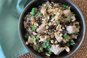 Southeast Asian Wild Rice Pork Bowl