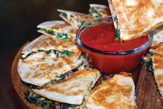 Italian Wild Rice Quesadillas
