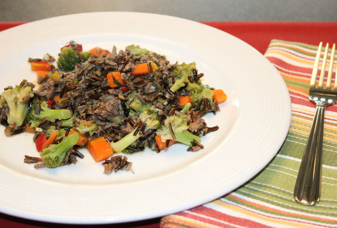 Thai Orange Sesame Beef Wild Rice
