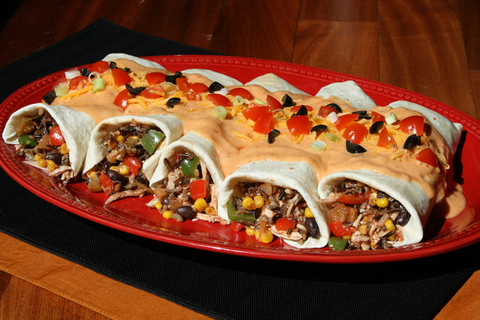Chicken & Wild Rice Enchiladas
