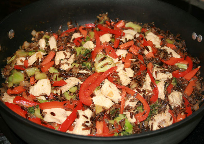 Wild Rice Chicken Stir-Fry