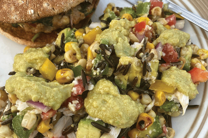 Mexican Street Corn Wild Rice Salad