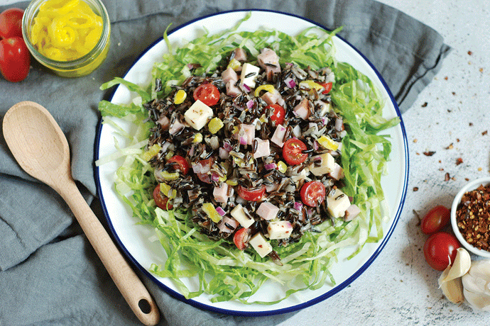 Italian Grinder Style Wild Rice Salad