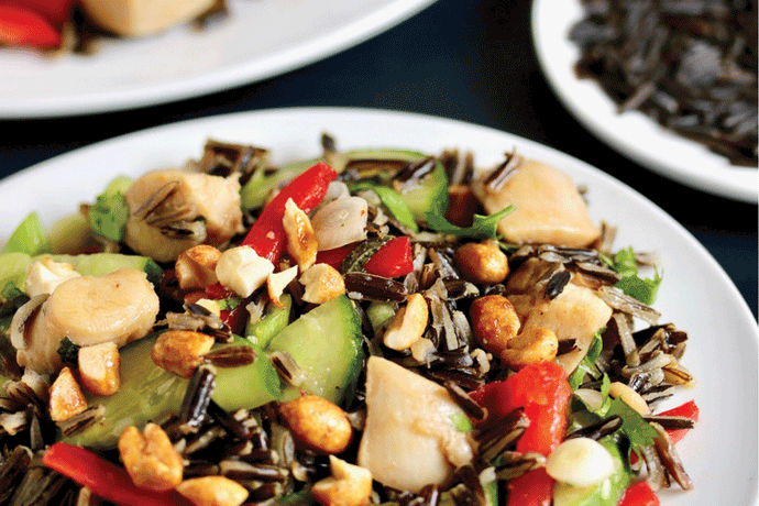 Warm Wild Rice & Chicken Banh Mi Salad
