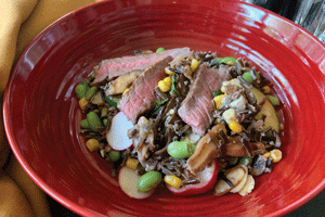 Warm Wild Steak & Shiitake Salad