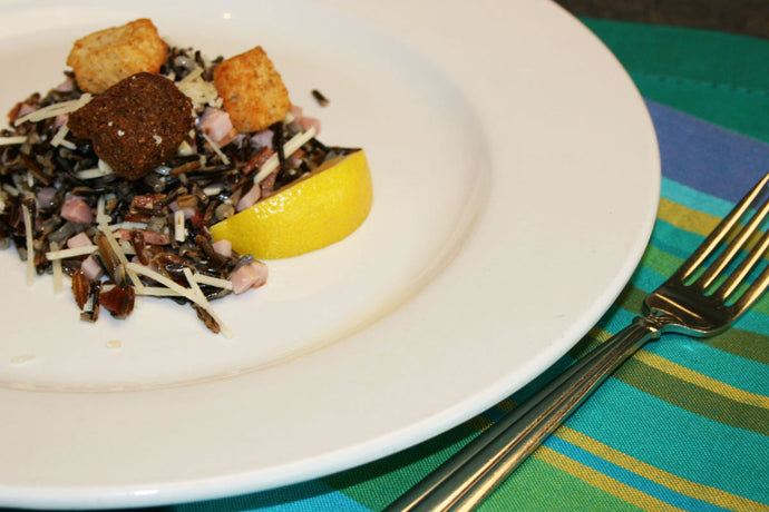 Pork Wild Rice Caesar Salad
