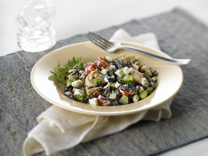 Greek Wild Rice Chicken Salad