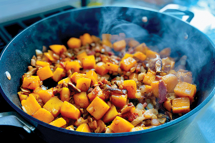 Wild Rice & Butternut Squash Skillet