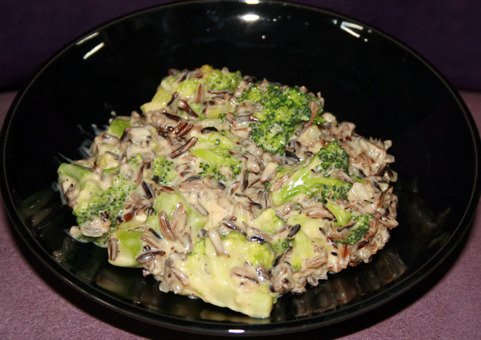 Wild Rice Broccoli Stovetop Skillet
