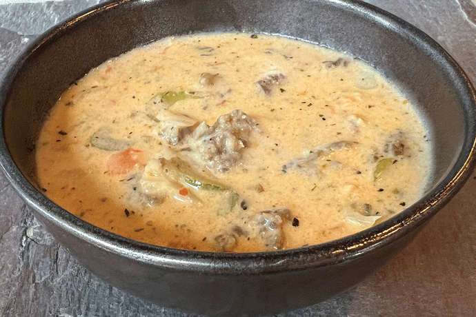 Zesty & Creamy Italian Wild Rice Soup