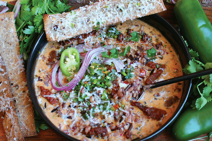 Chimichurri, Wild Rice, & Chorizo Soup