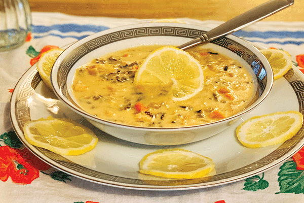 Creamy Lemon Chicken Wild Rice Soup