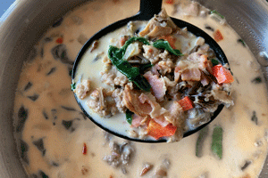 Smoky Wild Rice Zuppa Toscana