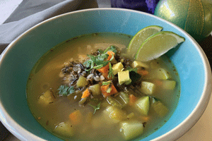 Wild Rice Green Chile Chicken Soup