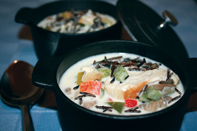 Wild Rice Chicken Cheesesteak Soup