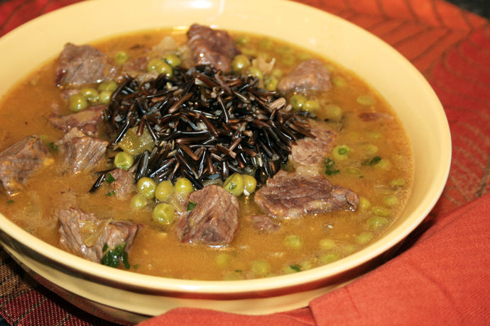 Wild Rice & Beef Cheesy Soup