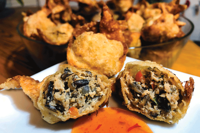 Wild Rice And Pork Wontons